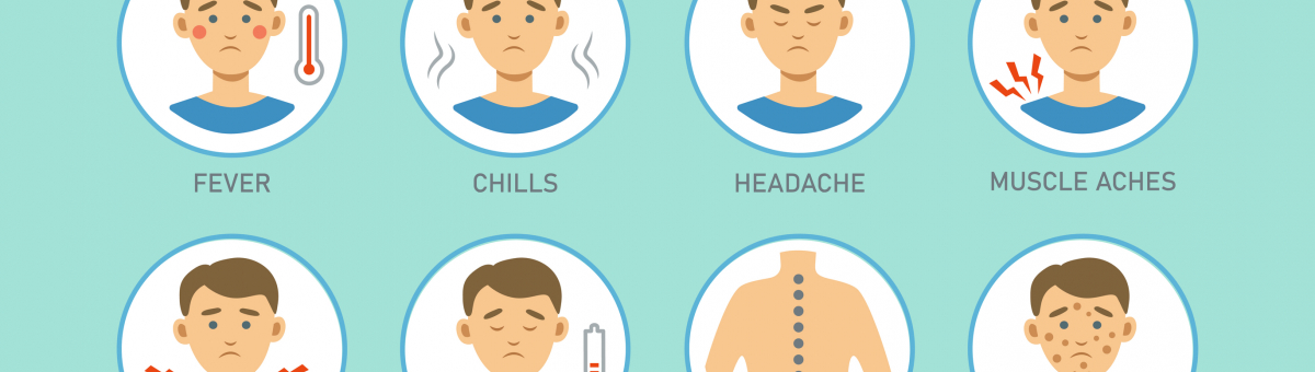 Monkeypox Virus Symptoms Infographics With Icons.